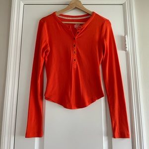 Anthropologie Ribbed Henley